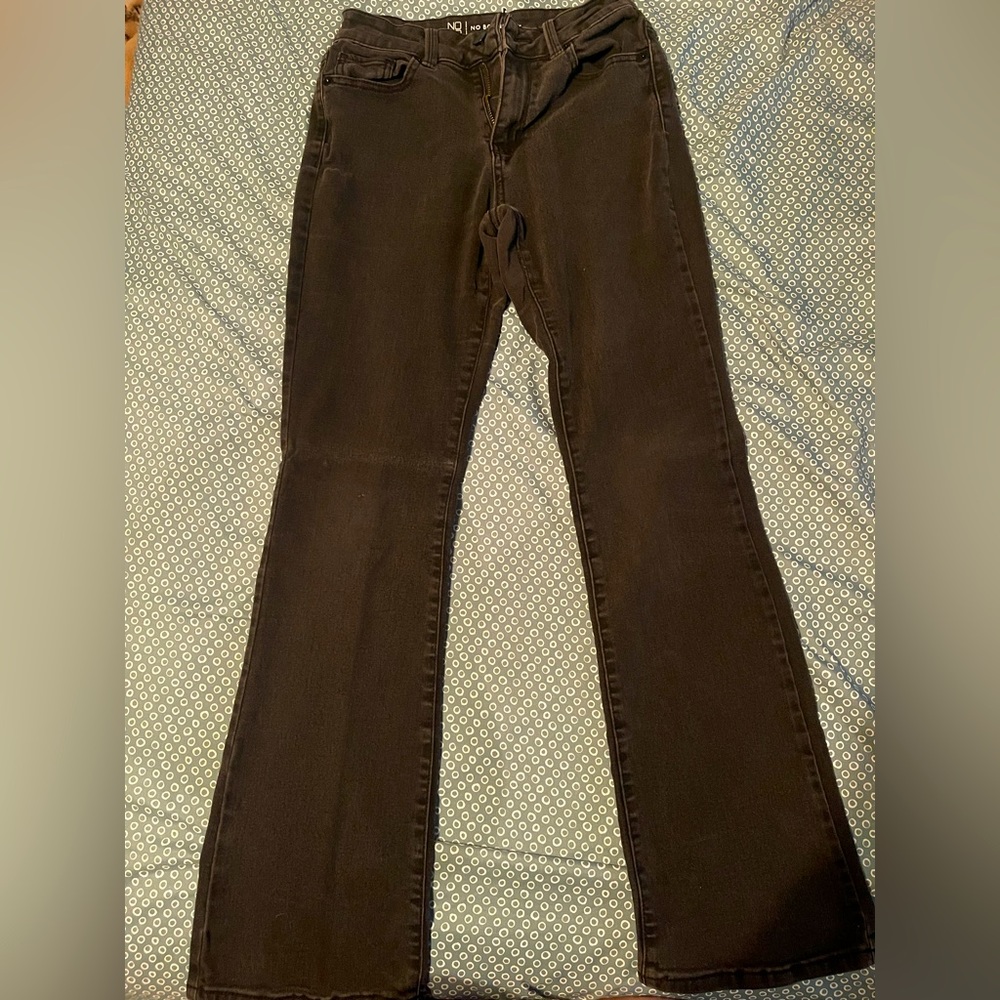black NOBO skinny jeans with boot cut
